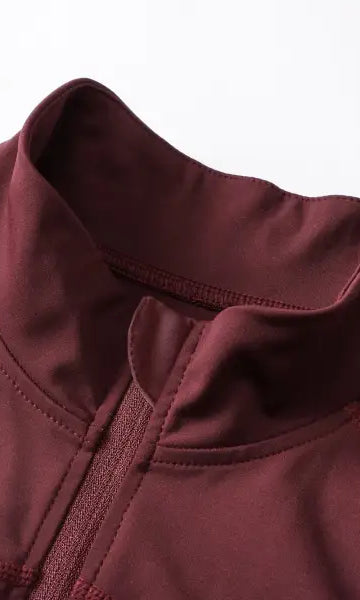 Autumn Winter Fleece Lined Nylon Yoga Clothes Fitness Jacket Women Zipper Stretch Running Sport Long Sleeve