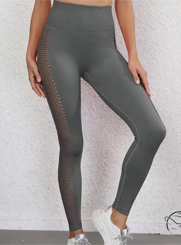 High Waist Hip Lift Sports Leggings Workout Pants Seamless Yoga