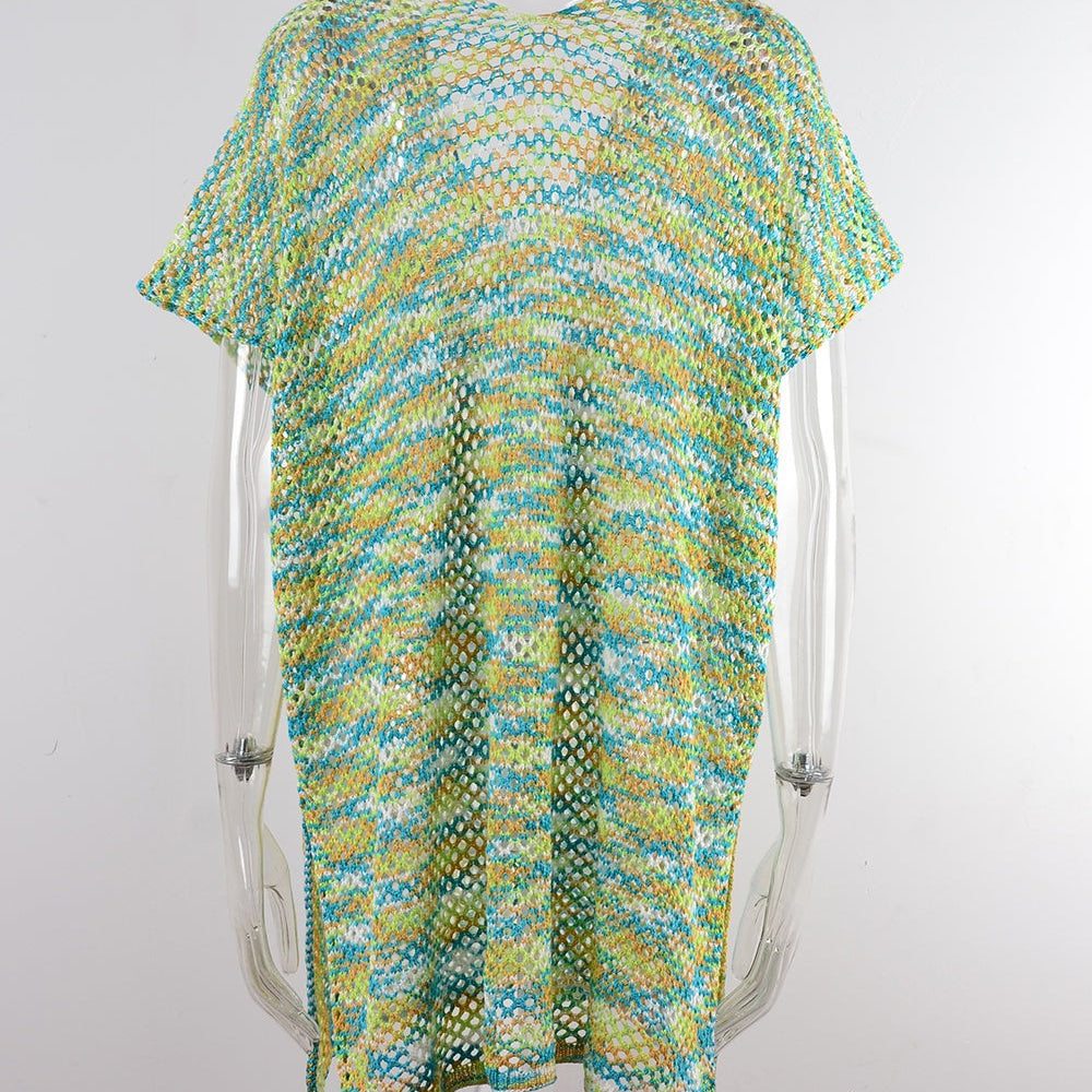 BLOUSE SUMMER RAINBOW STITCHING-VETEMENTS