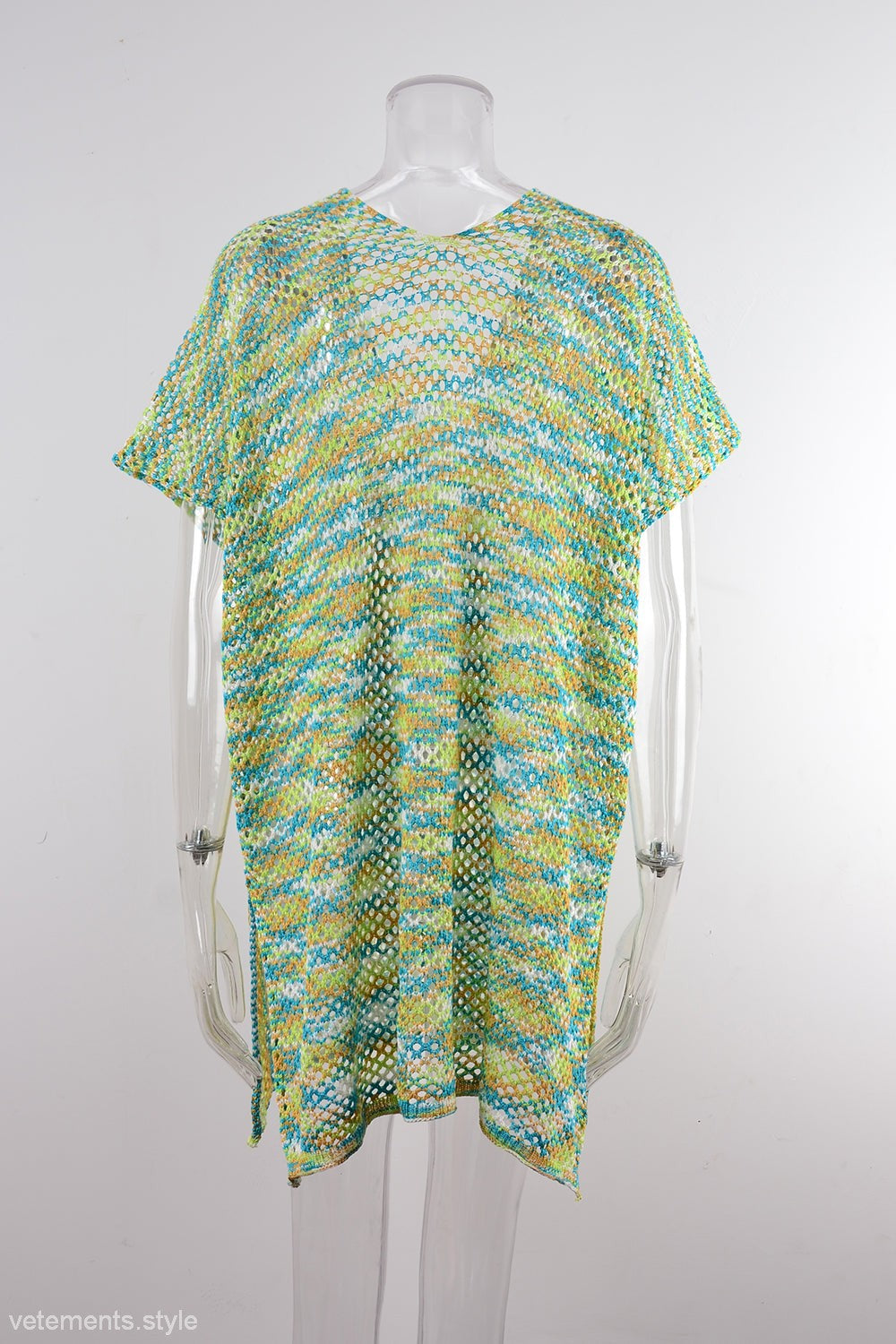 BLOUSE SUMMER RAINBOW STITCHING-VETEMENTS