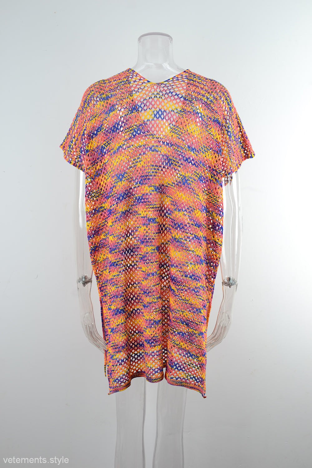 BLOUSE SUMMER RAINBOW STITCHING-VETEMENTS