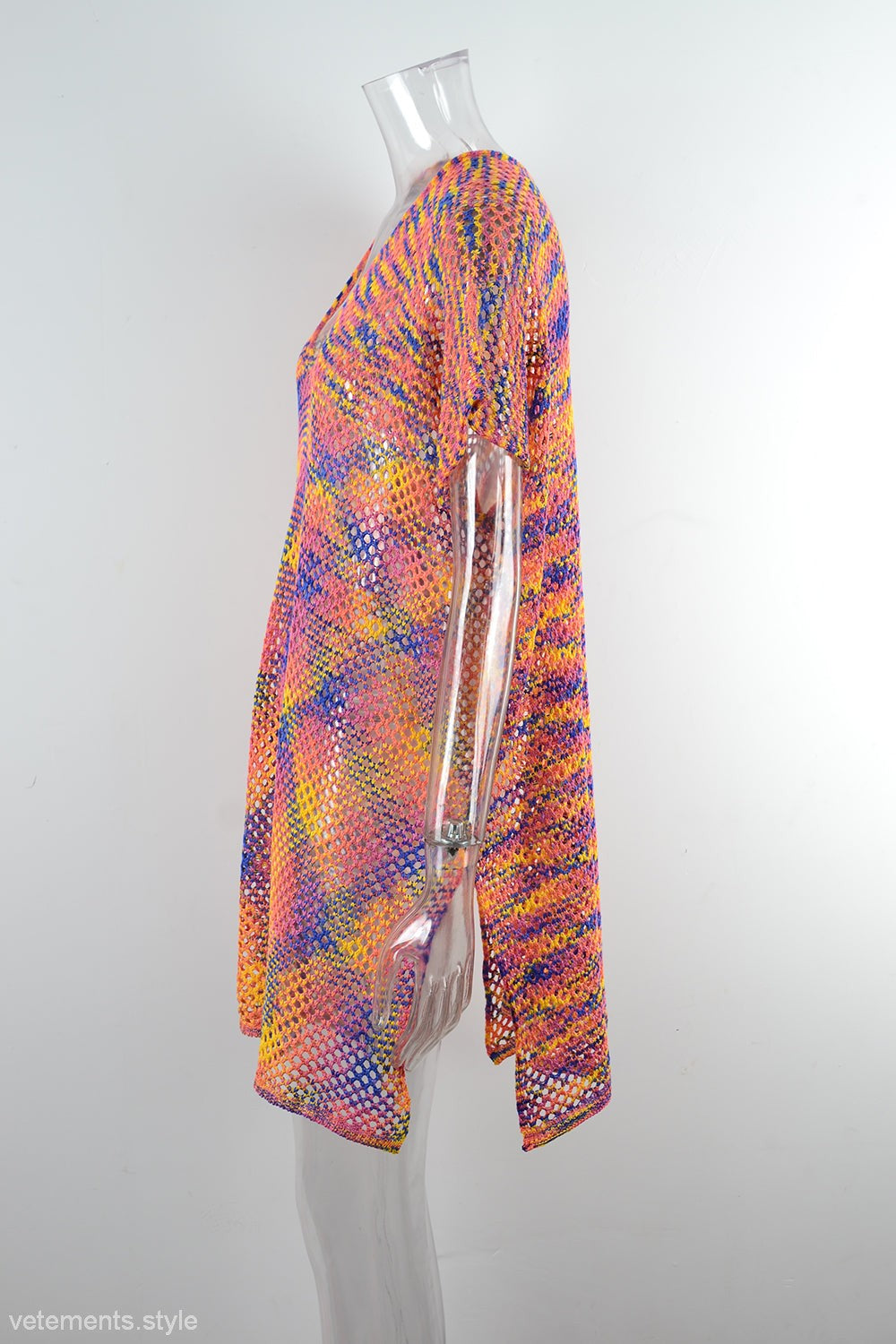 BLOUSE SUMMER RAINBOW STITCHING-VETEMENTS