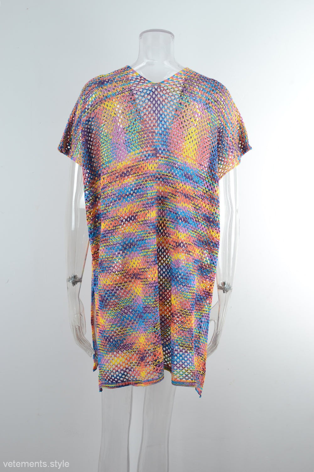 BLOUSE SUMMER RAINBOW STITCHING-VETEMENTS