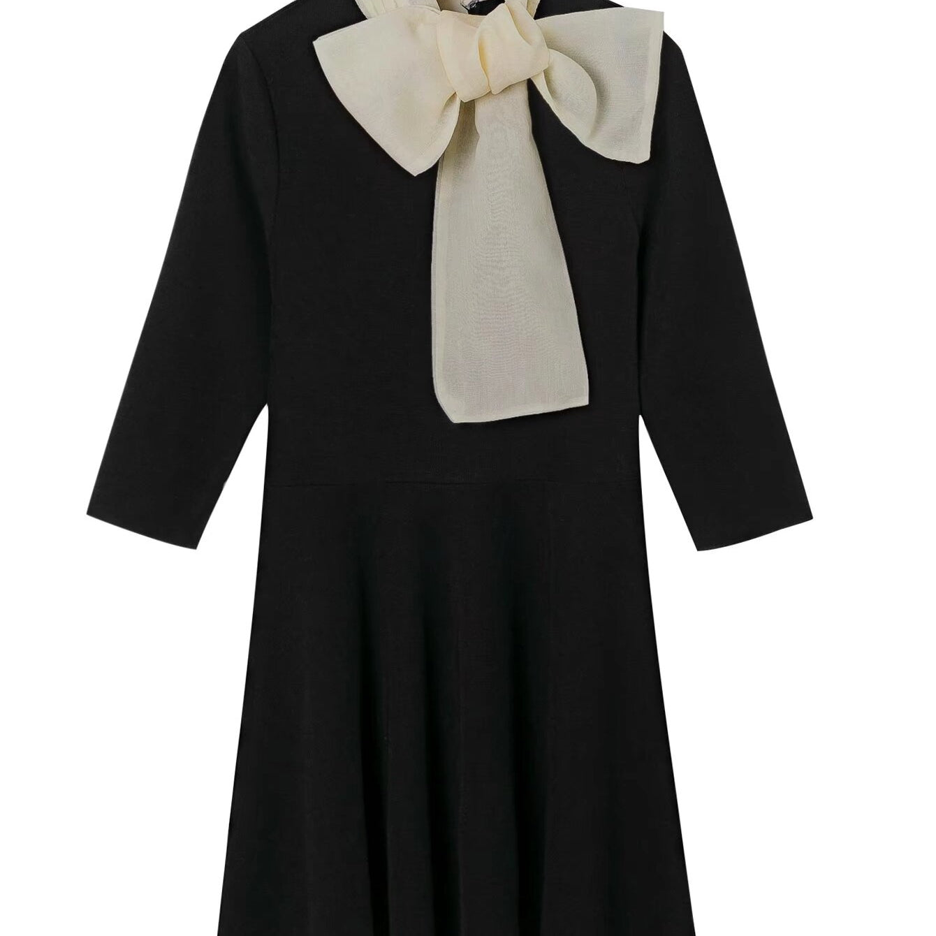 Bowknot Decorative Stitching Dress