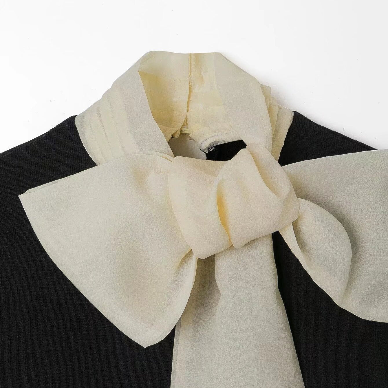 Bowknot Decorative Stitching Dress