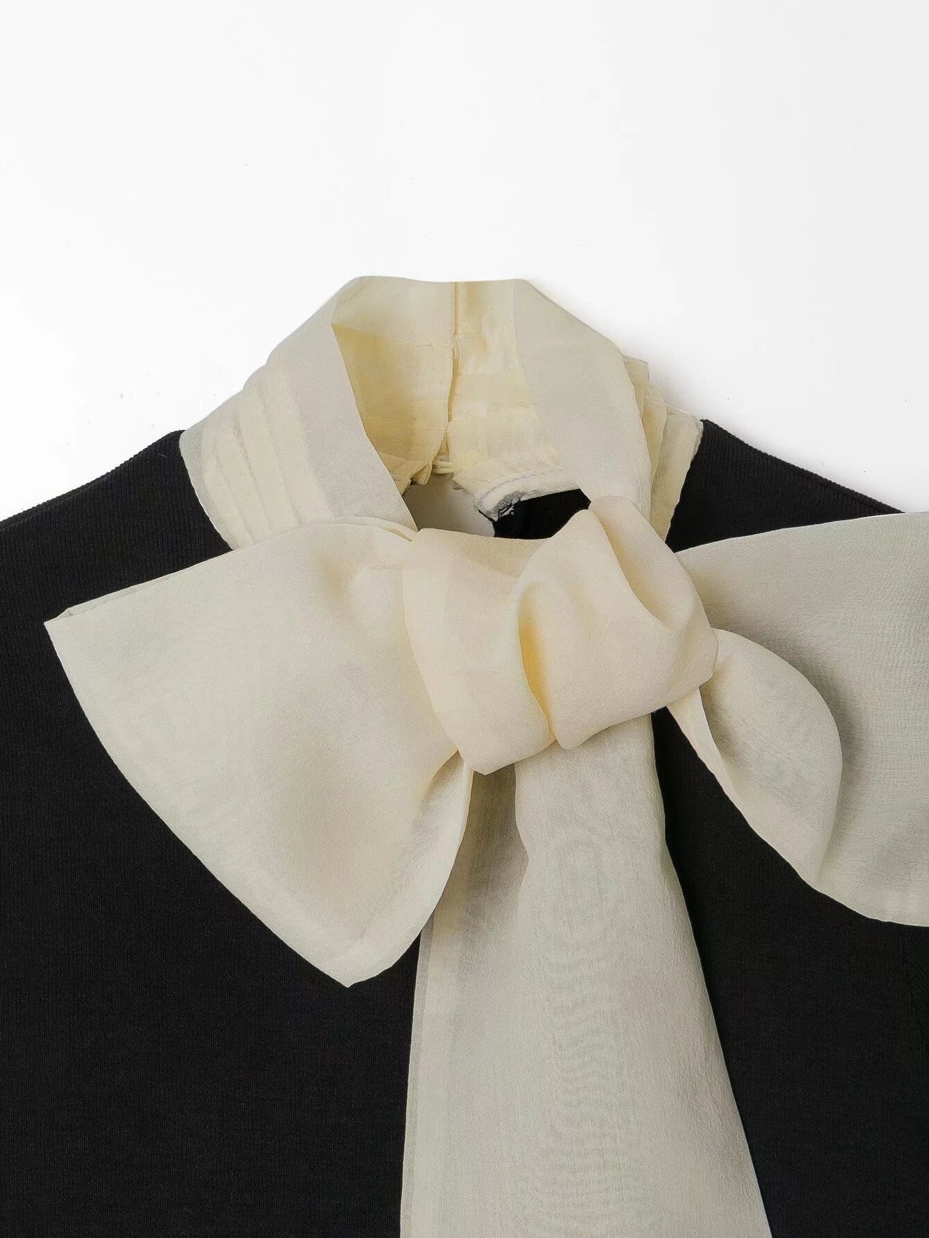 Bowknot Decorative Stitching Dress