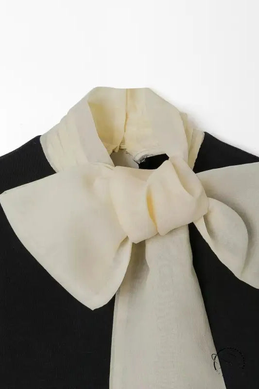 Bowknot Decorative Stitching Dress