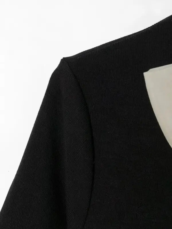 Bowknot Decorative Stitching Dress