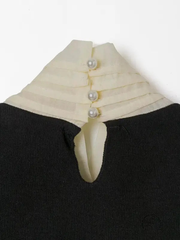 Bowknot Decorative Stitching Dress