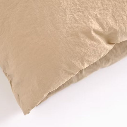 Langry fashion beige crinkled pillowcase for casual short cotton padded jacket vest