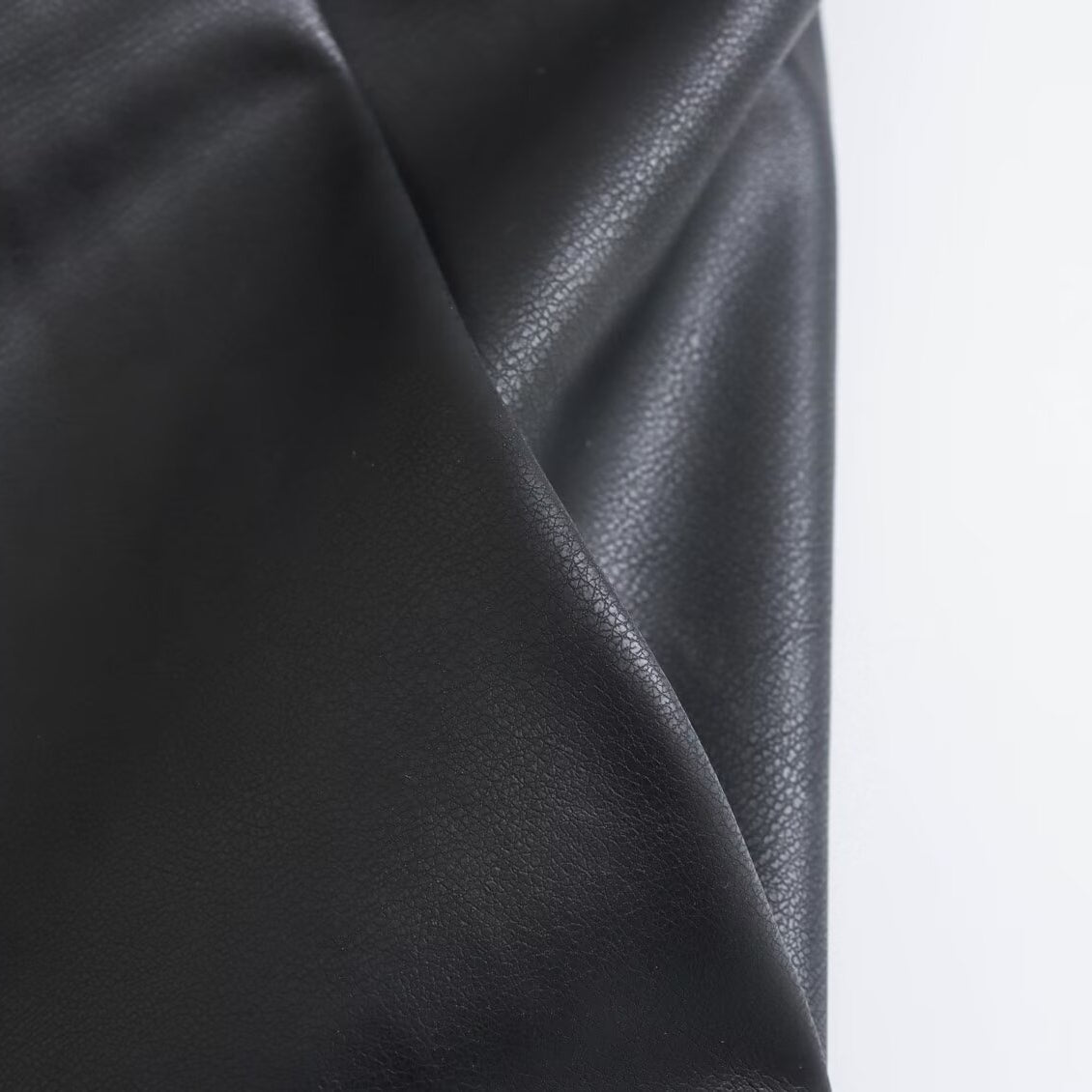 Textured black faux leather Spring Street Langry fashion jacket