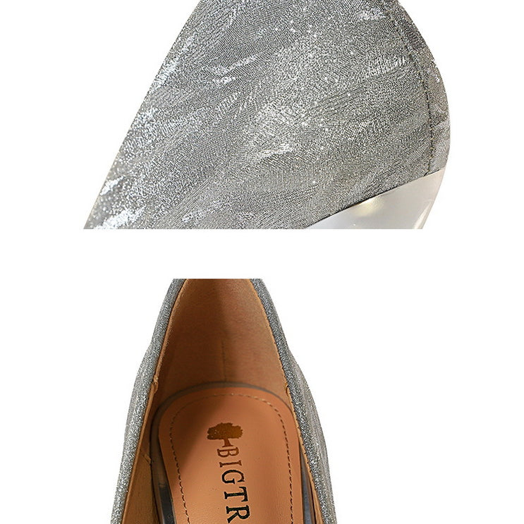 All Matching High Heel Low Cut Pointed Toe Shoes