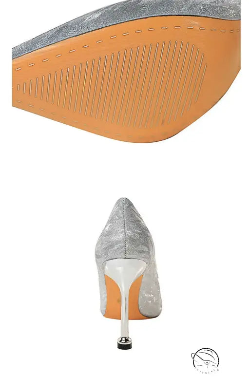 All Matching High Heel Low Cut Pointed Toe Shoes