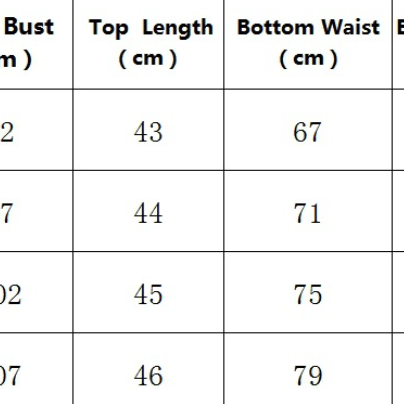 Clothing size chart for Women Summer Sleeveless Vest and Two Piece Set in langry fashion