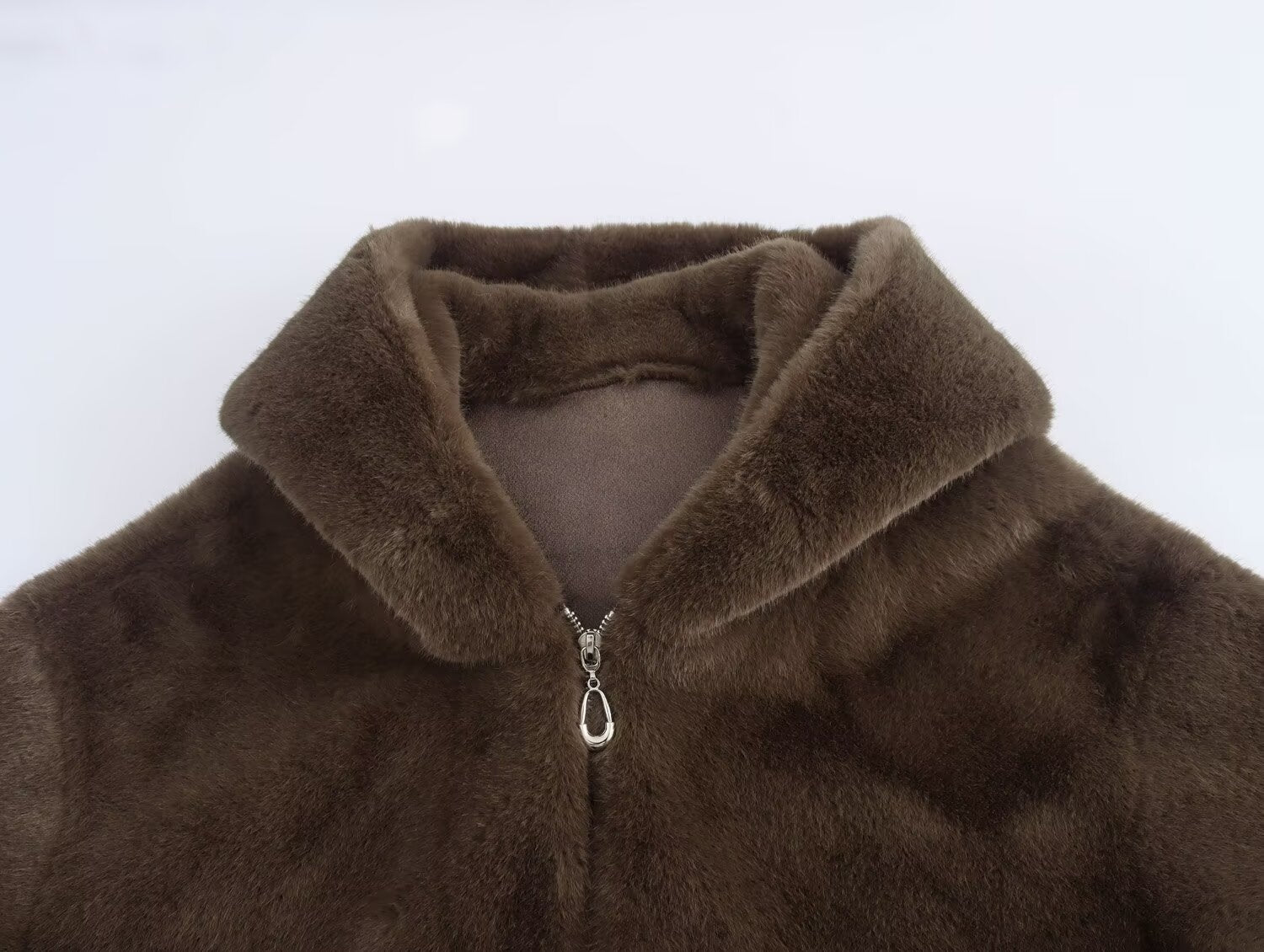 Brown faux fur jacket from Winter Korean Loose Short Coat for stylish winter fashion