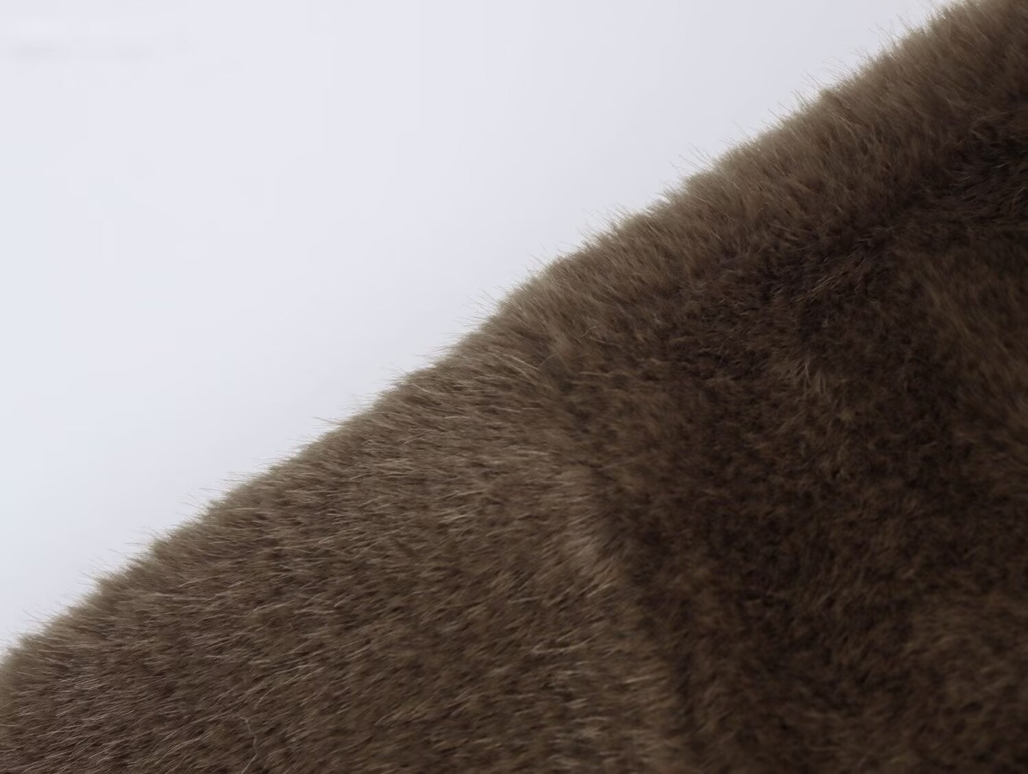Brown furry texture of Winter Korean Loose Short Coat for stylish fashion ملابس