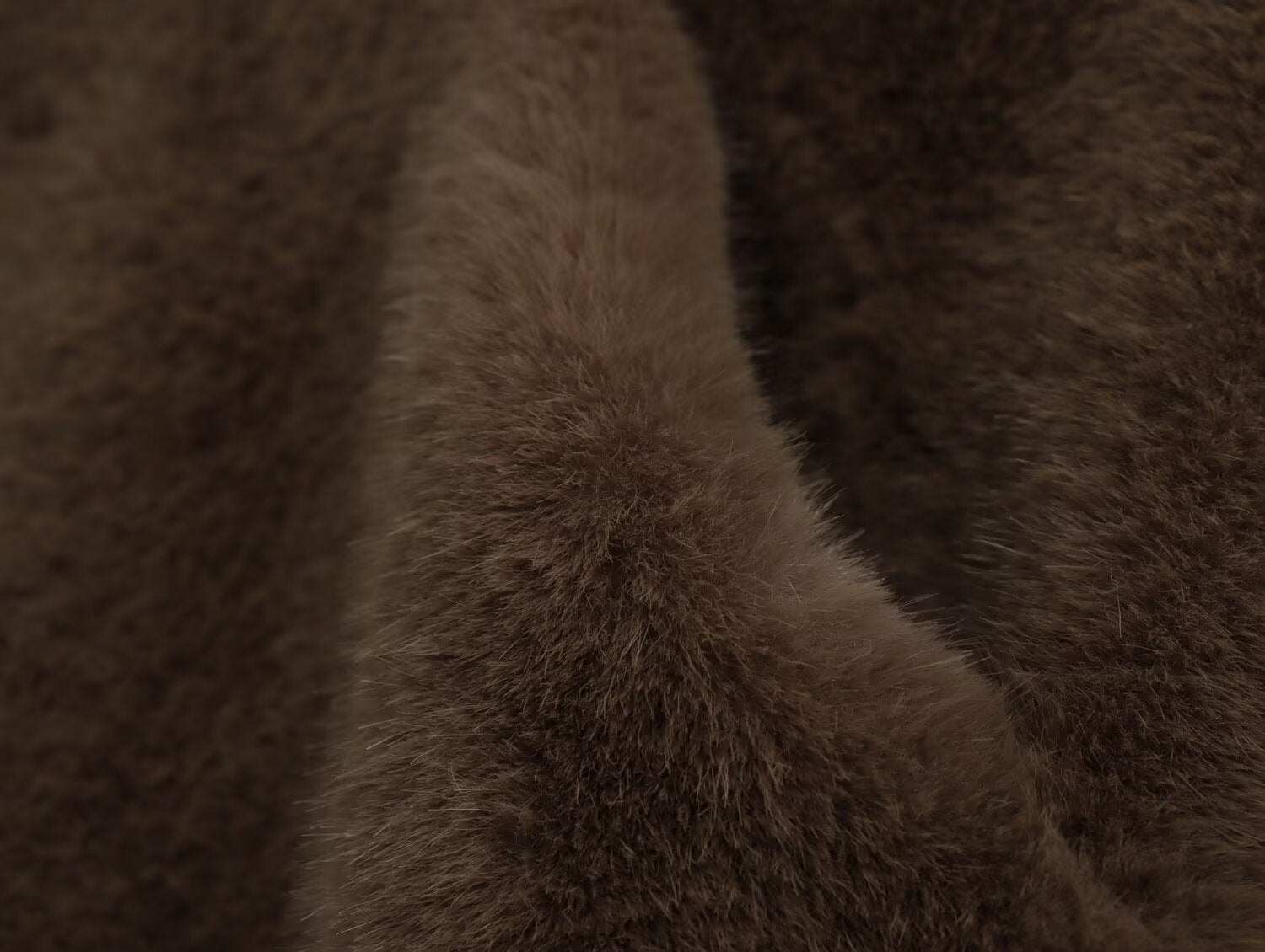 Brown faux fur texture of Winter Korean Loose Short Coat, perfect for stylish fashion attire