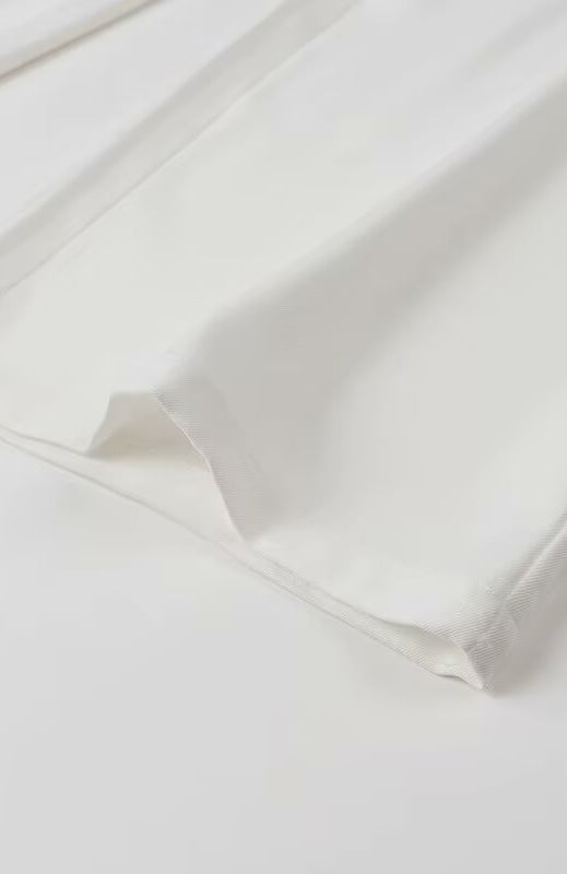 Elegant Langry white sheer fashion scarf with delicate folds