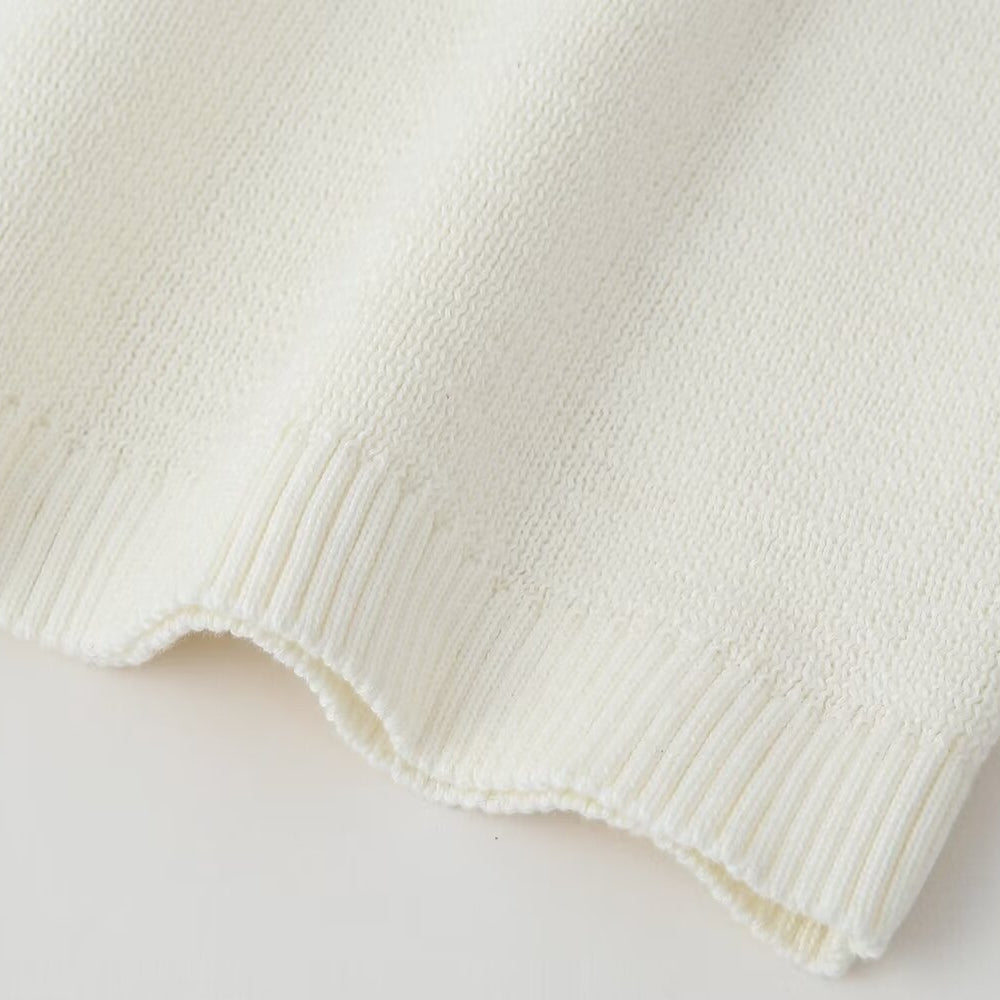 Cream-colored knit fabric for Slim Casual Knitted Dress, ideal for casual knitted dress style