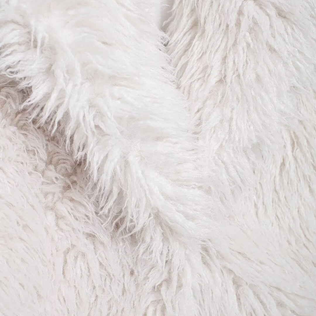Soft white faux fur fabric for Winter All Match Fur Short Coat, stylish and langry fashion item