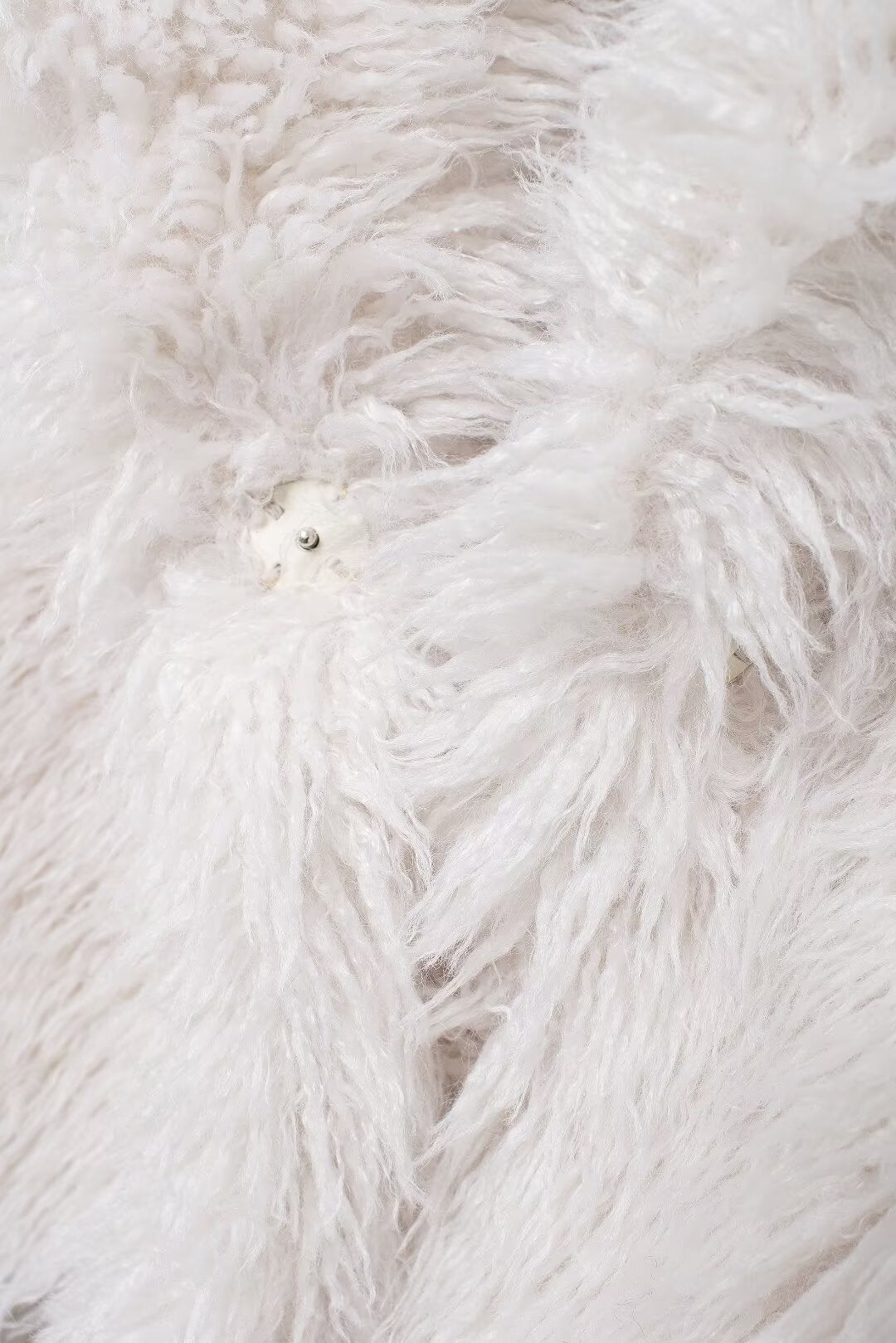 Luxurious fluffy white faux fur for winter fashion from Winter All Match Fur Short Coat