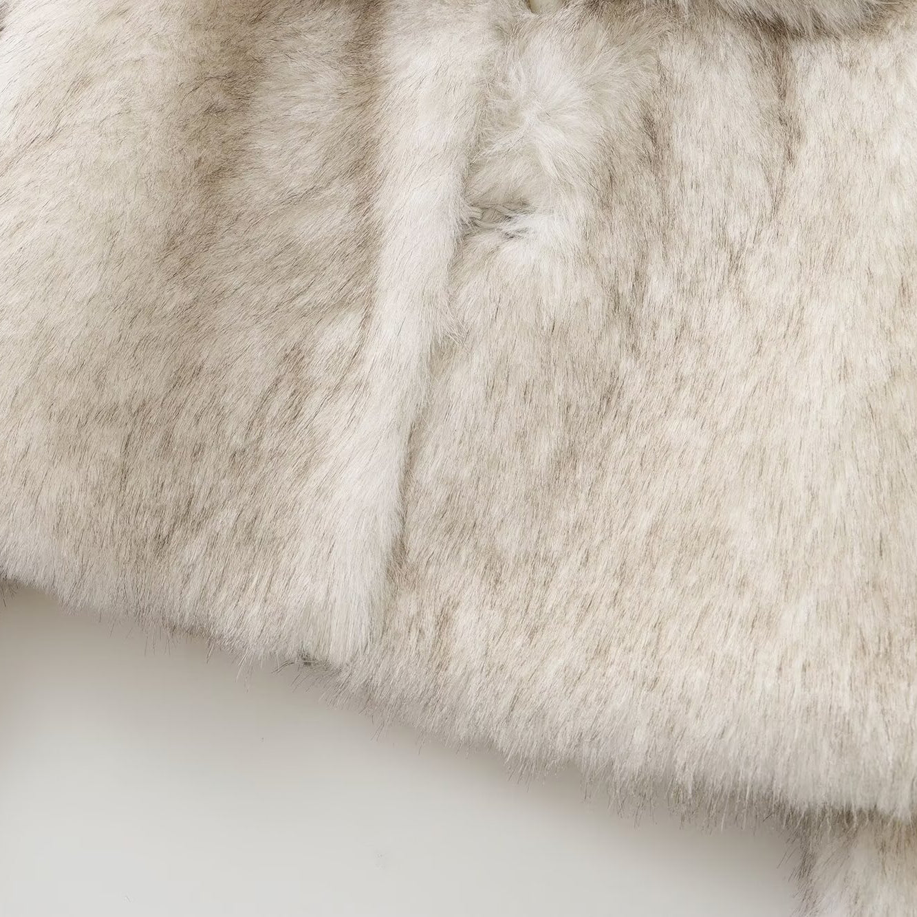 Faux fur jacket from Stylish Furry Short Coat showcasing trendy langry fashion ملابس