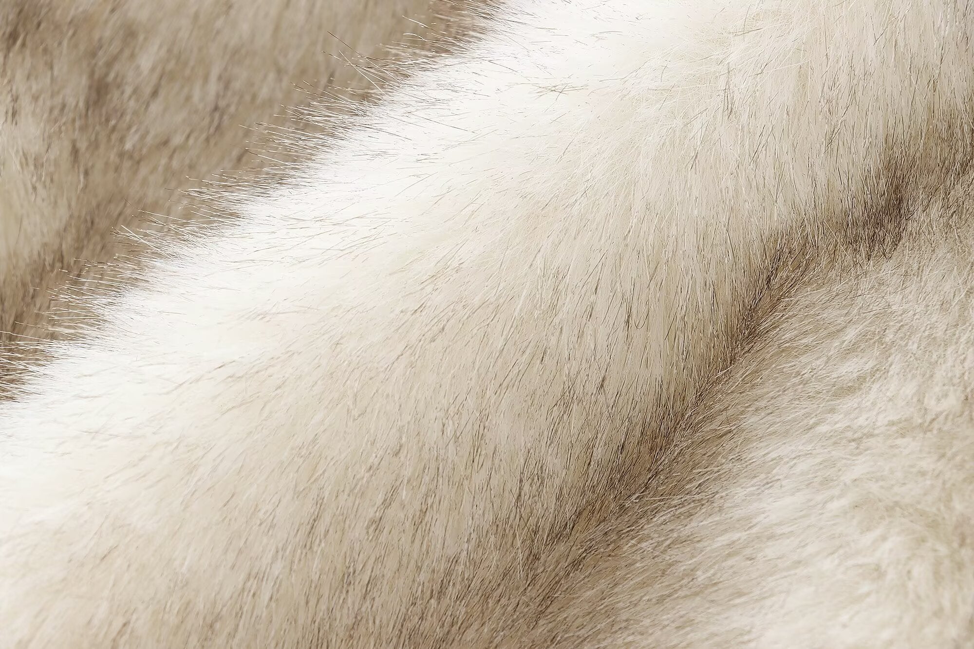 Soft white and gray fur for stylish langry fashion apparel in ملابس collection