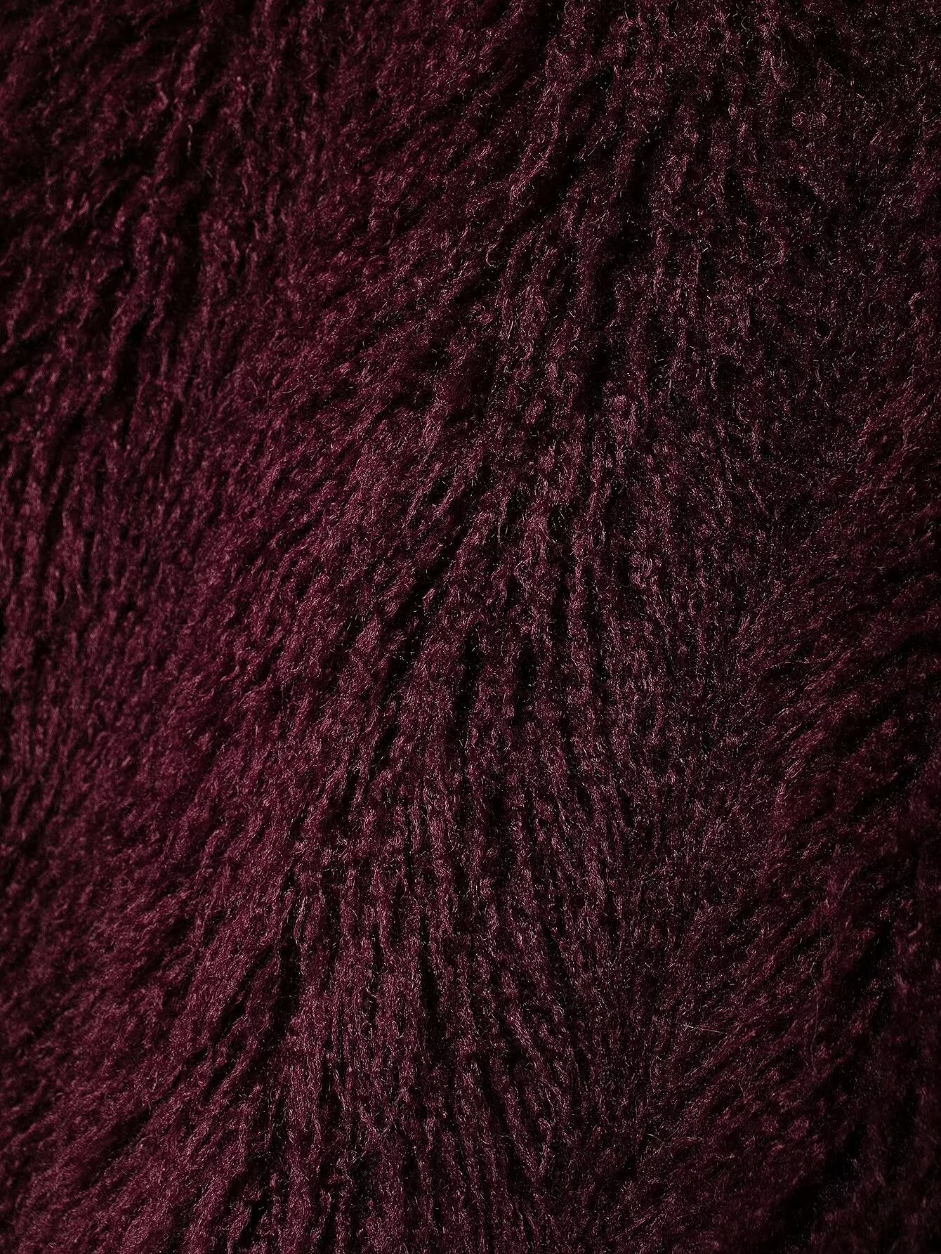 Soft dark red faux fur fabric showcasing luxurious langry fashion for the Faux Fur Effect Mid Length Coat