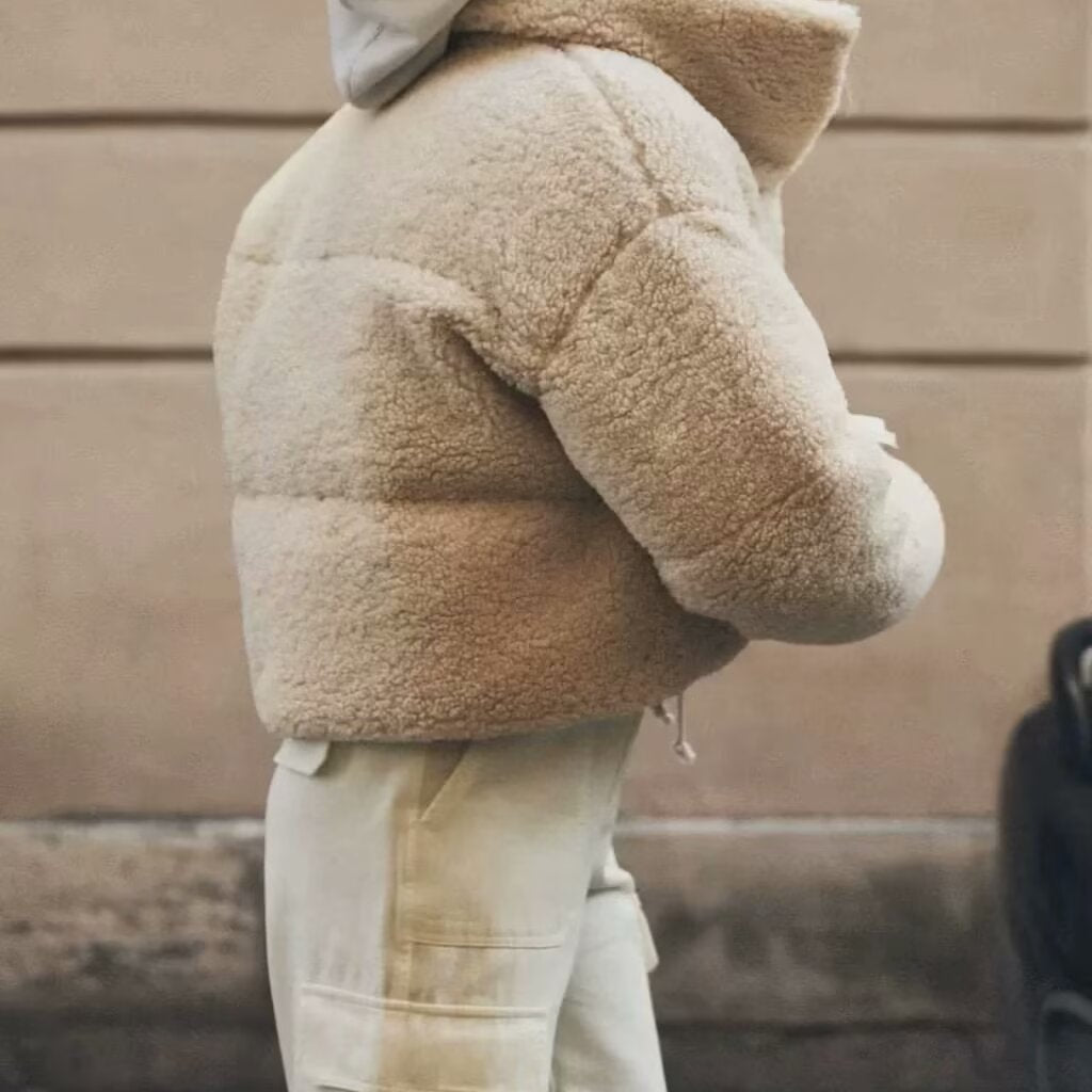 Wool Cotton Padded Warm Short Coat