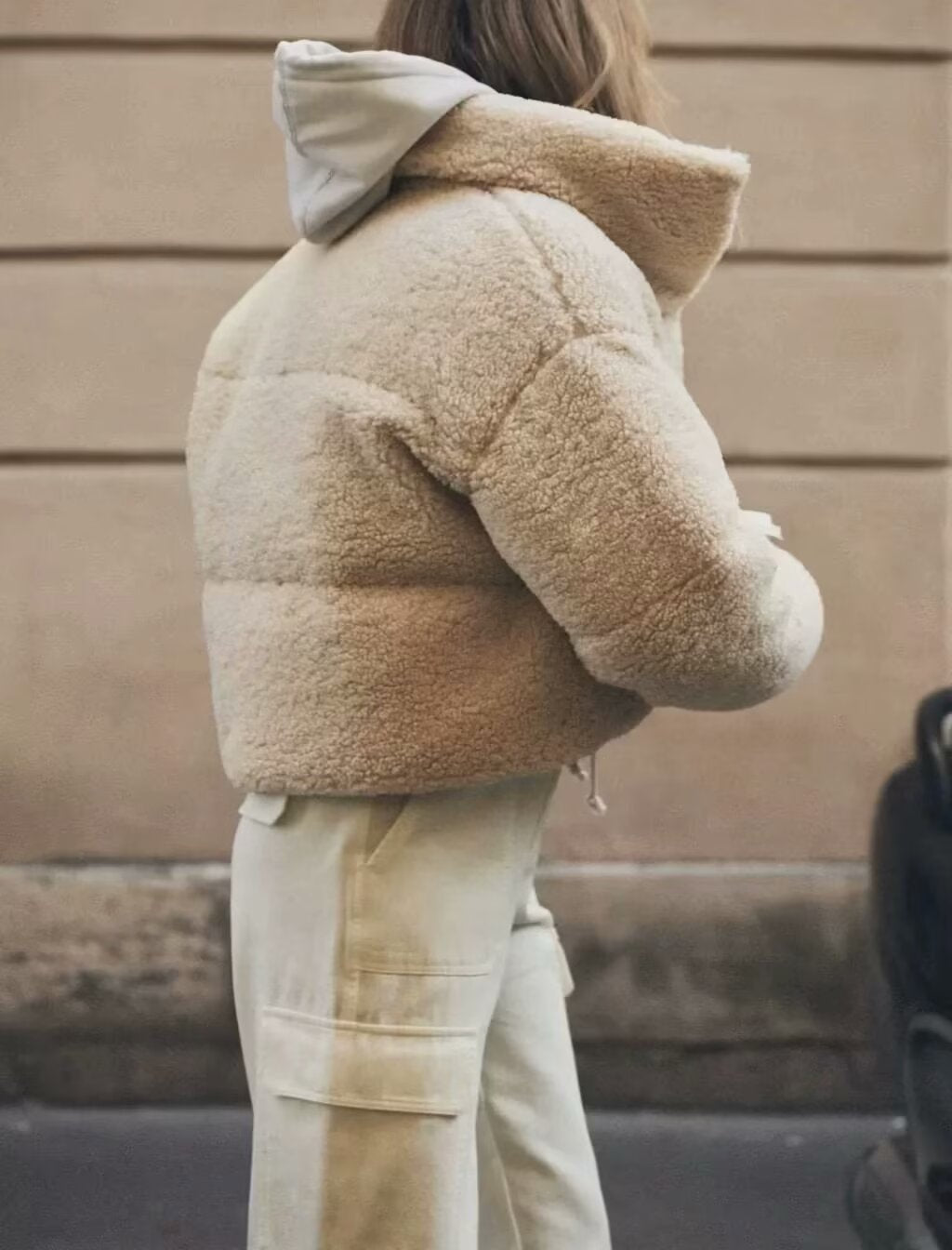 Wool Cotton Padded Warm Short Coat