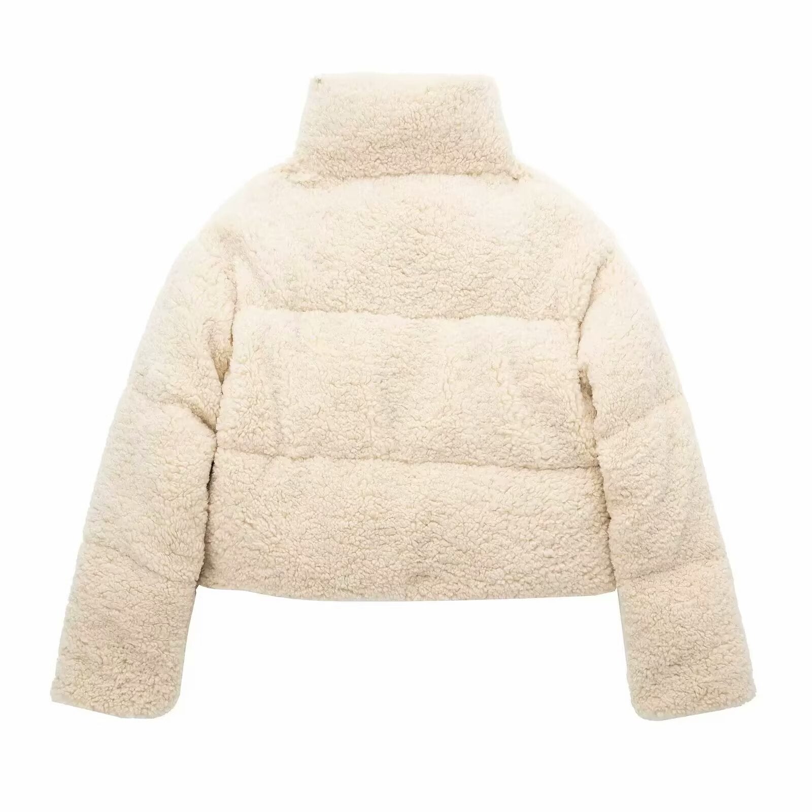Wool Cotton Padded Warm Short Coat