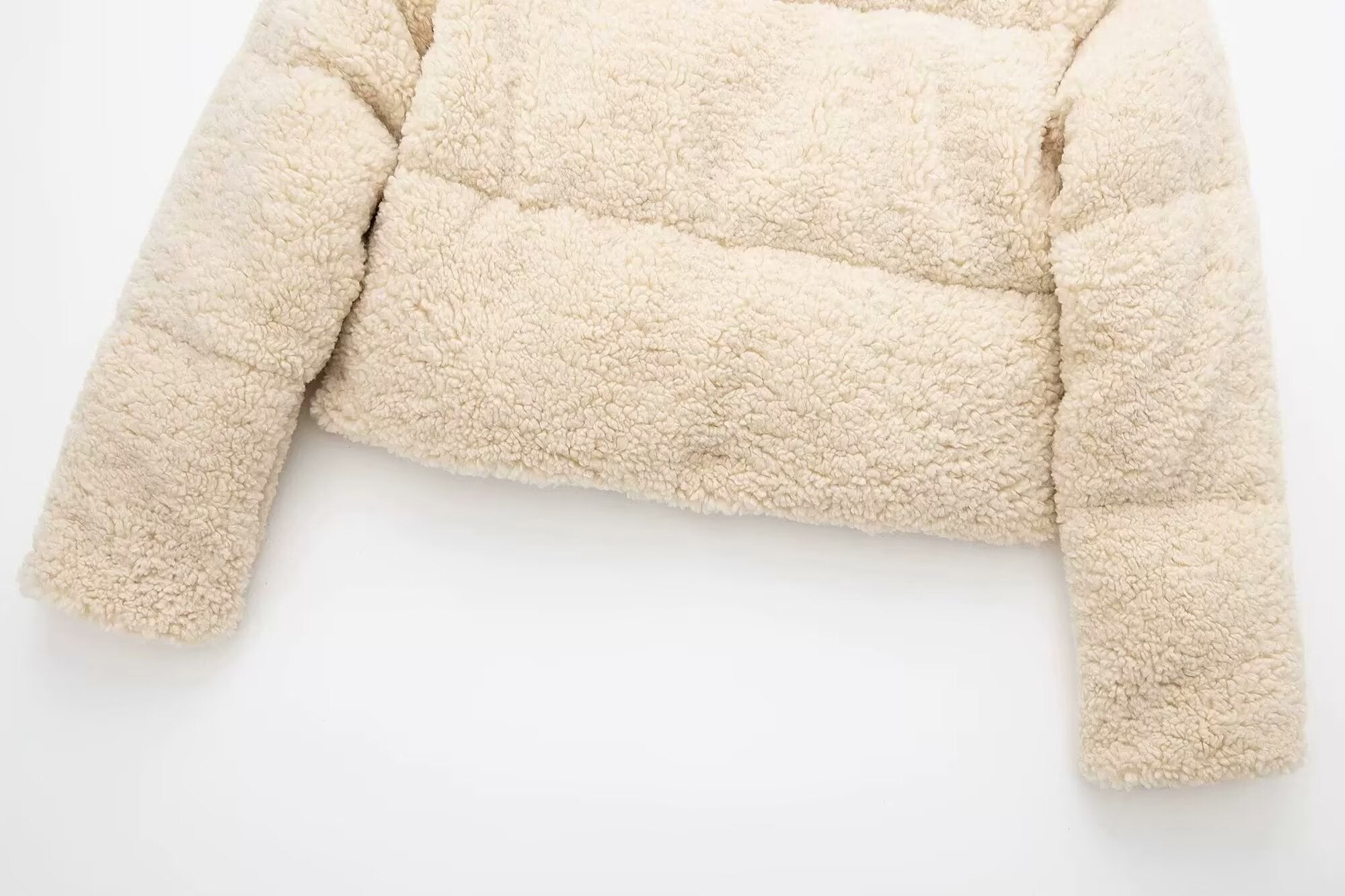 Wool Cotton Padded Warm Short Coat