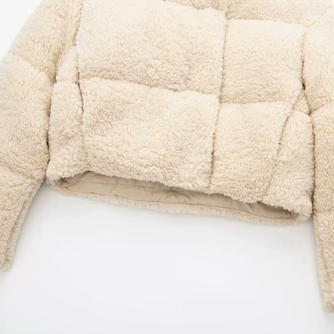 Wool Cotton Padded Warm Short Coat