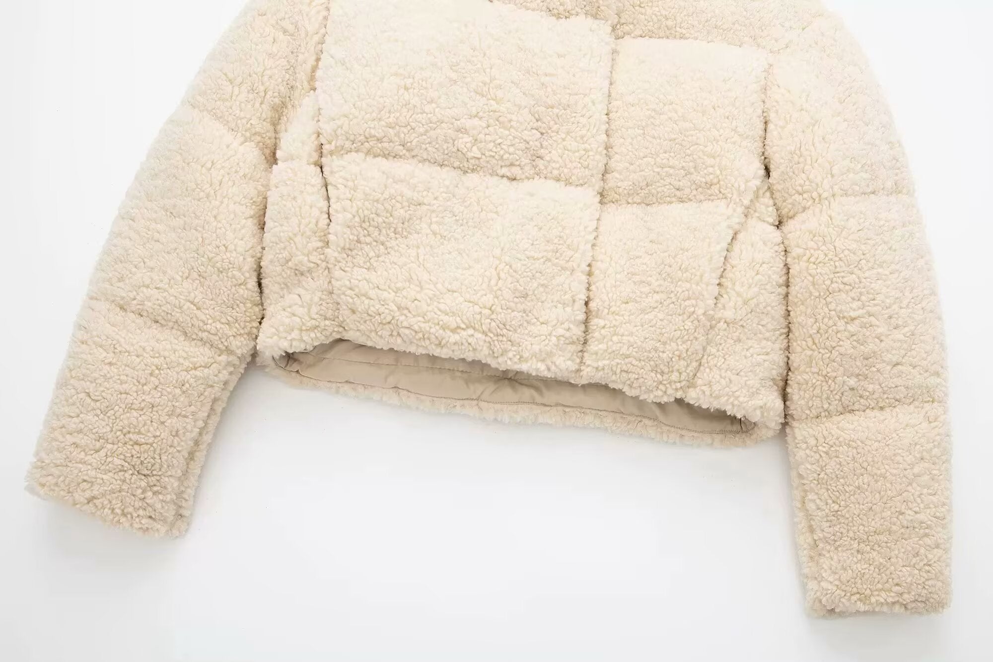 Wool Cotton Padded Warm Short Coat