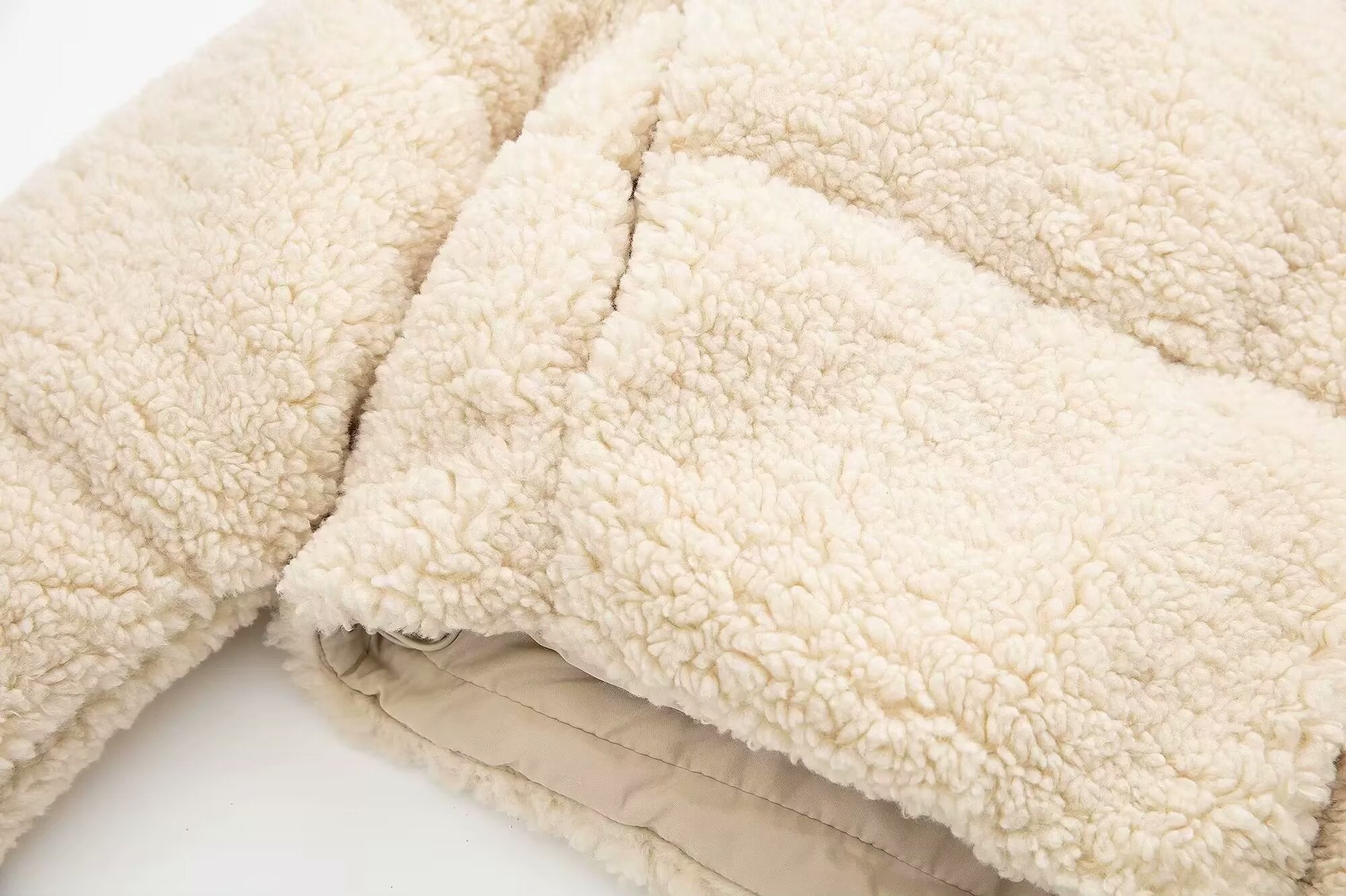 Wool Cotton Padded Warm Short Coat