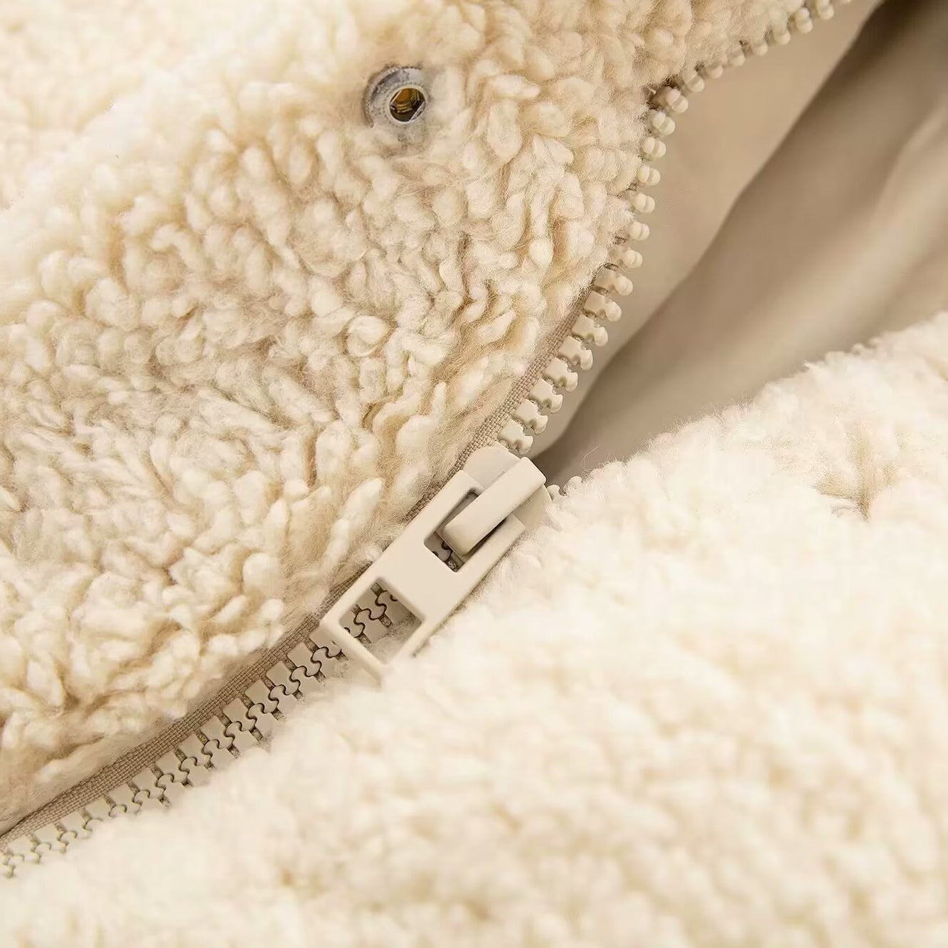 Wool Cotton Padded Warm Short Coat