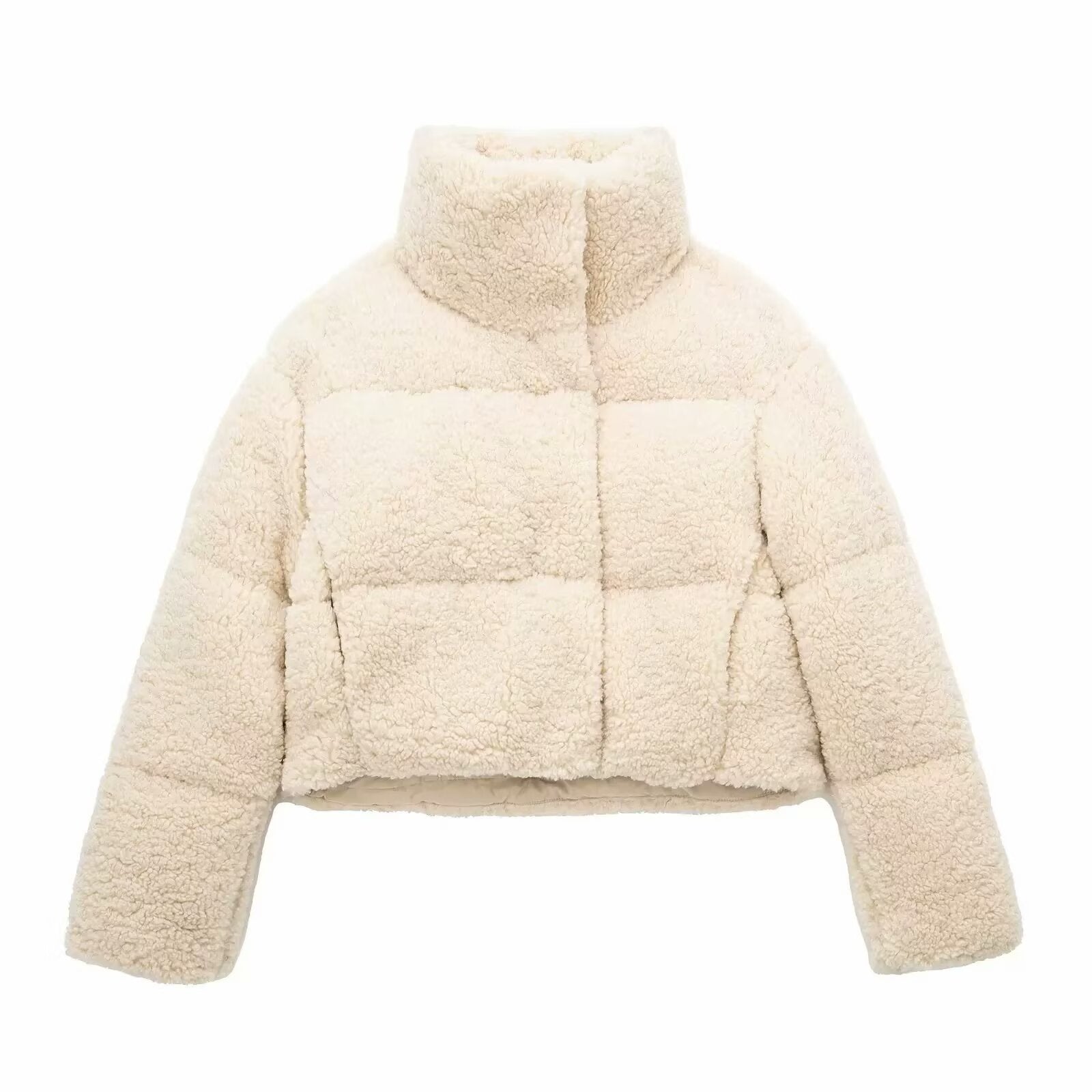 Wool Cotton Padded Warm Short Coat