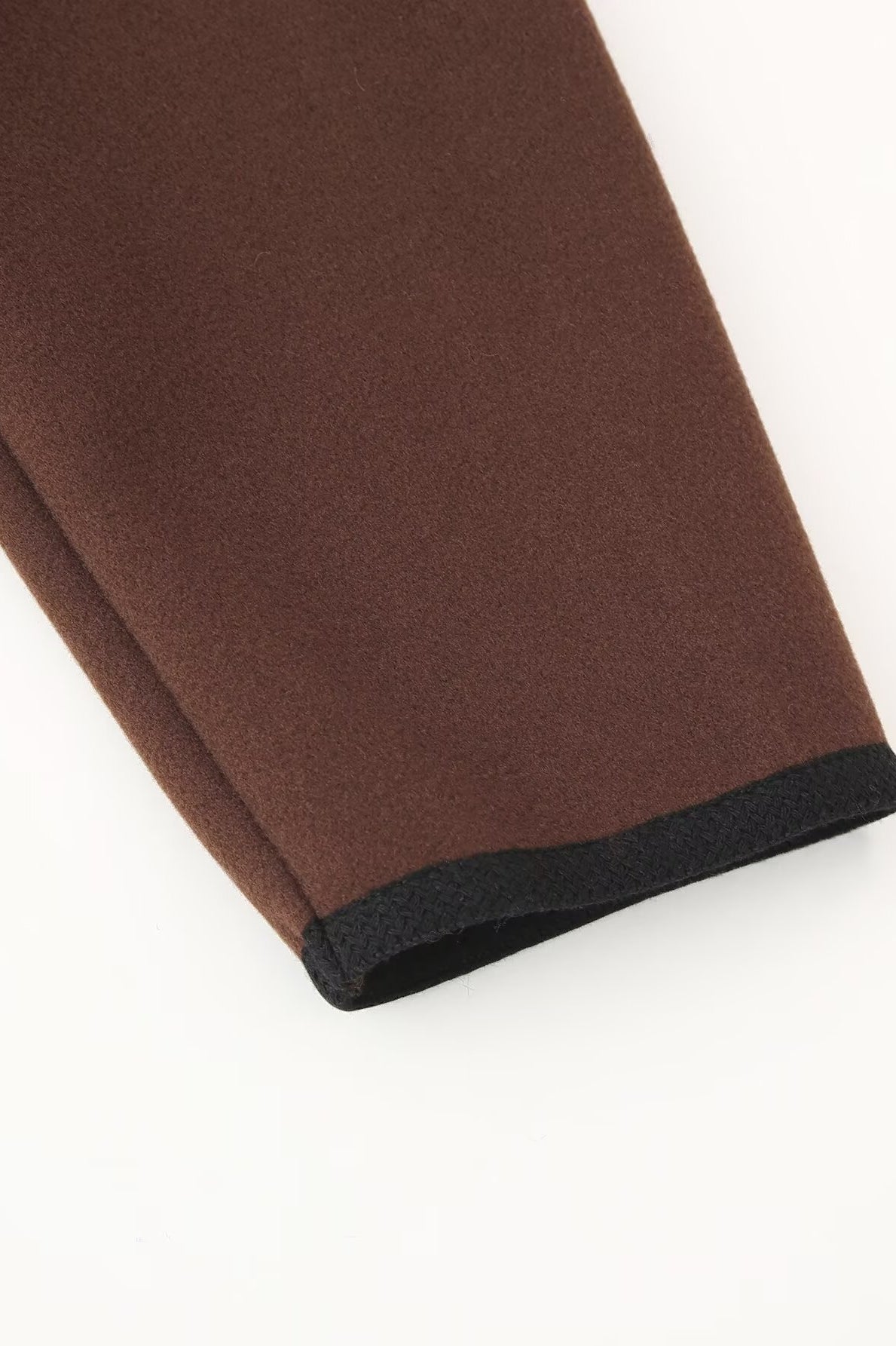 Langry fashion brown leather wallet with black edge detailing