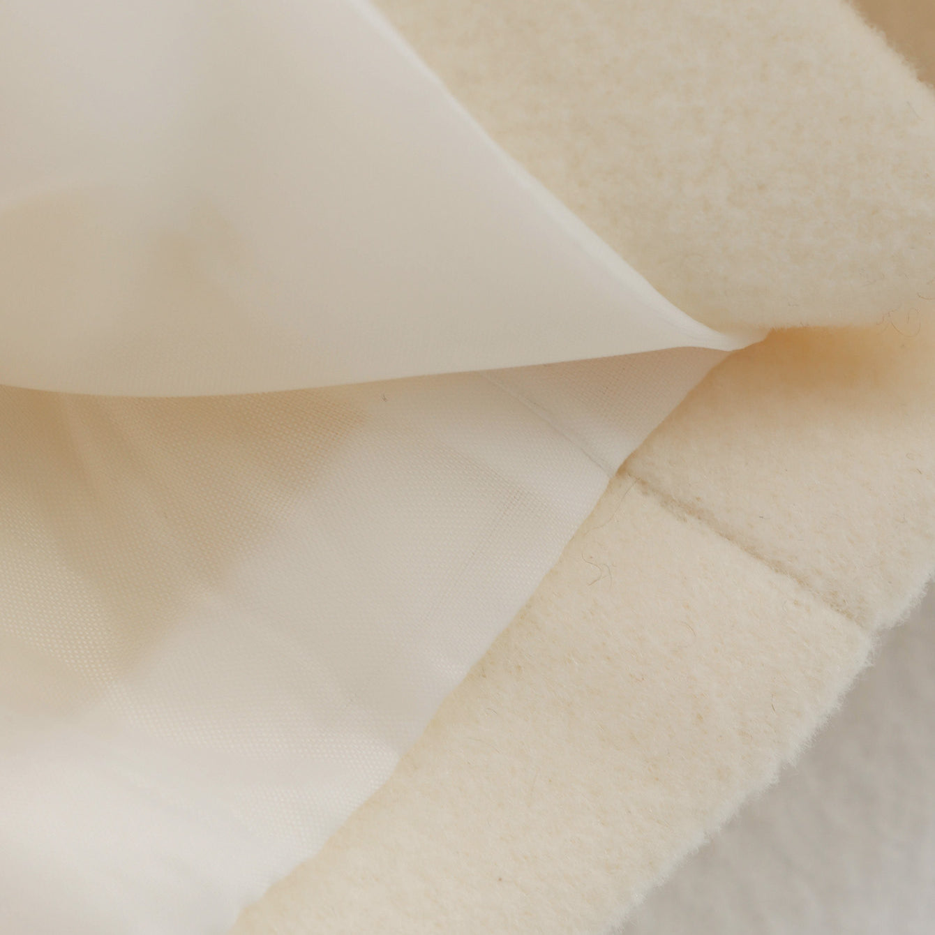 Cream-colored cotton fabric in Langry cozy thickened hem woolen coat, fashion ملابس