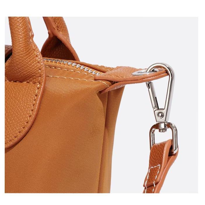 Brown handbag with silver hardware from Langry, perfect for fashionable ملابس styling