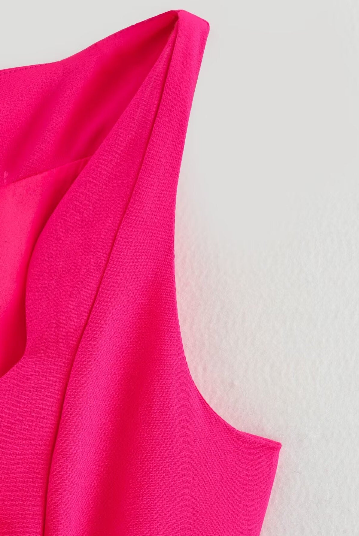 Bright pink sleeveless top from Stereo Bowknot Decoration Dress, a trendy langry fashion ملابس option