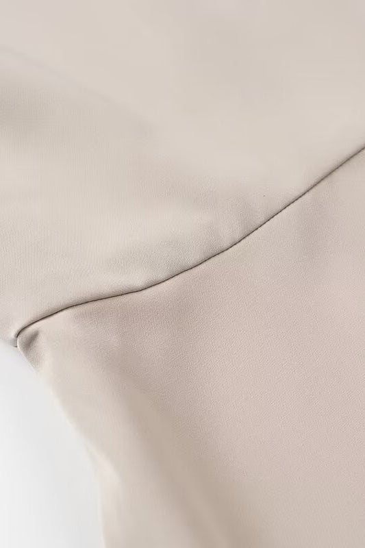 Elegant langry beige satin pillowcase for fashion ملابس