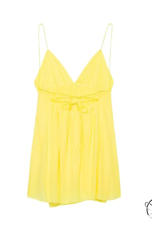 Beautiful Slim Fit High Waist v Neck Strap Backless Dress