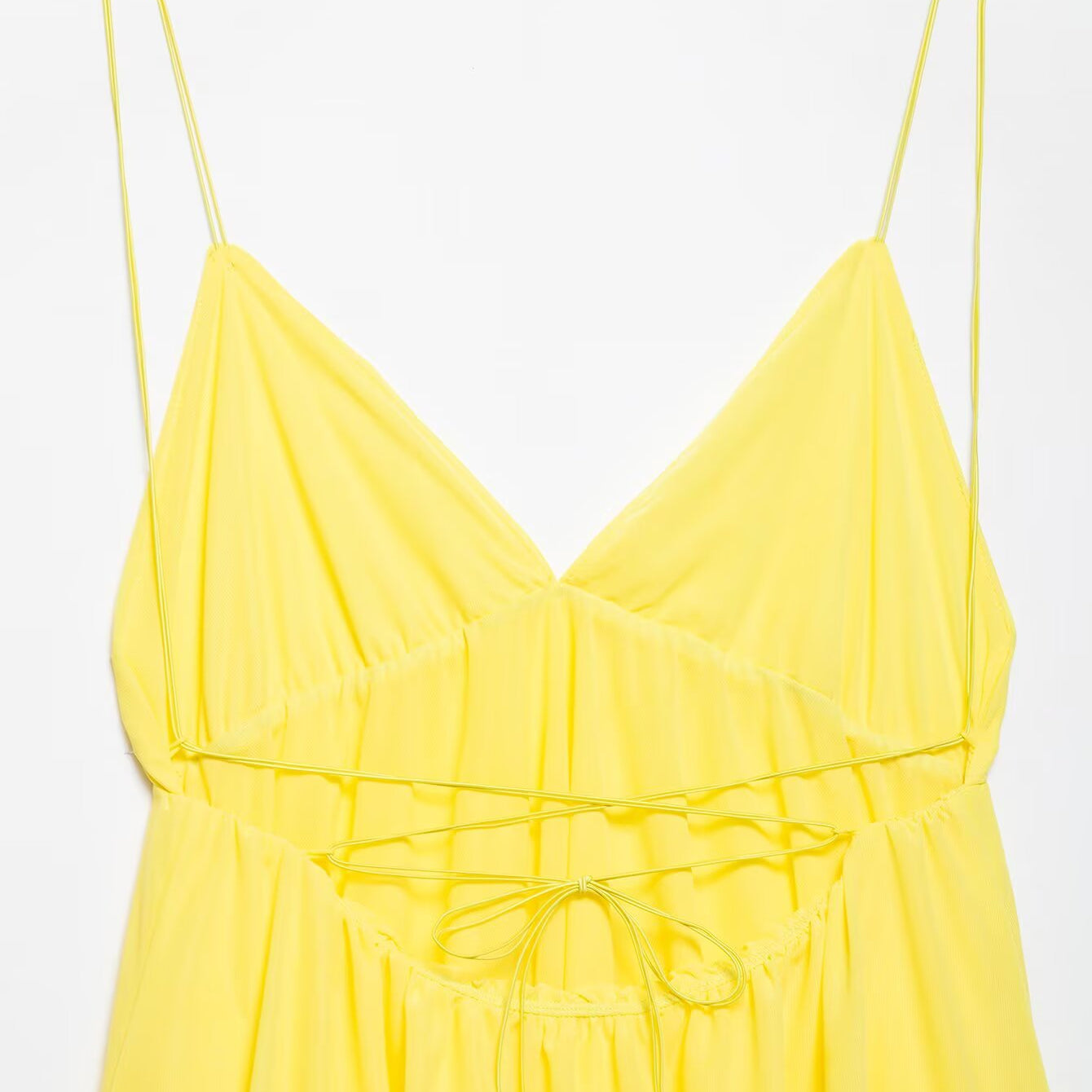 Beautiful Slim Fit High Waist v Neck Strap Backless Dress