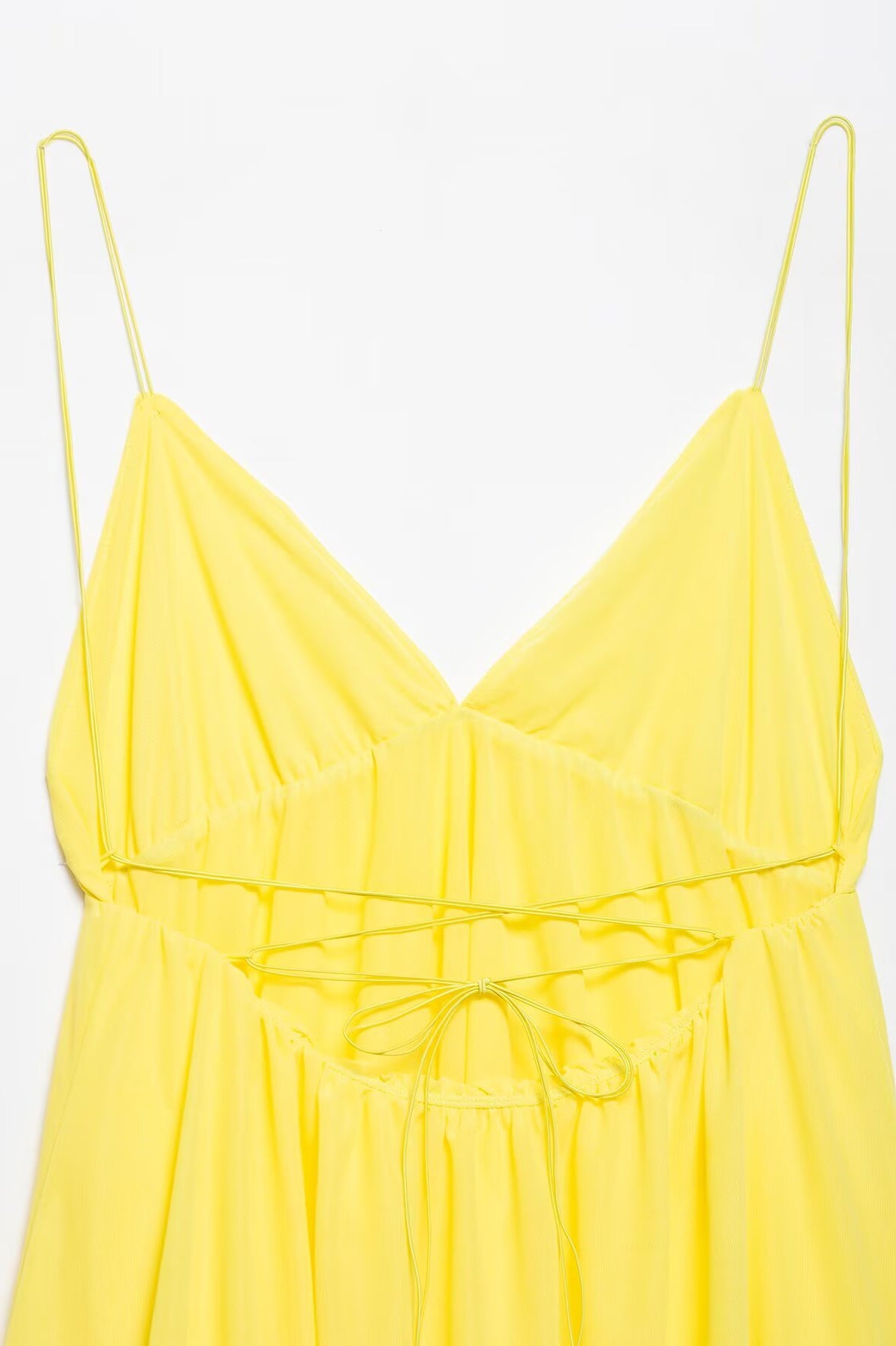 Beautiful Slim Fit High Waist v Neck Strap Backless Dress