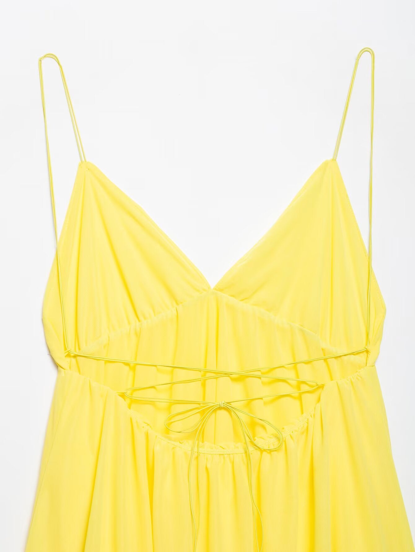 Beautiful Slim Fit High Waist v Neck Strap Backless Dress