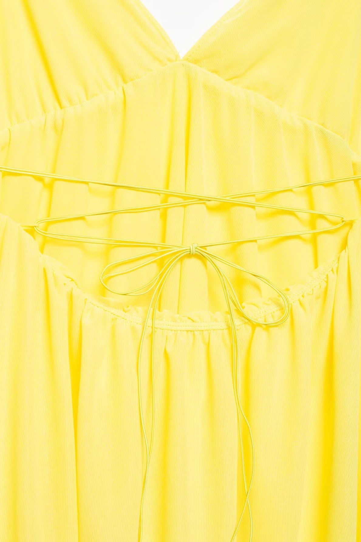 Beautiful Slim Fit High Waist v Neck Strap Backless Dress