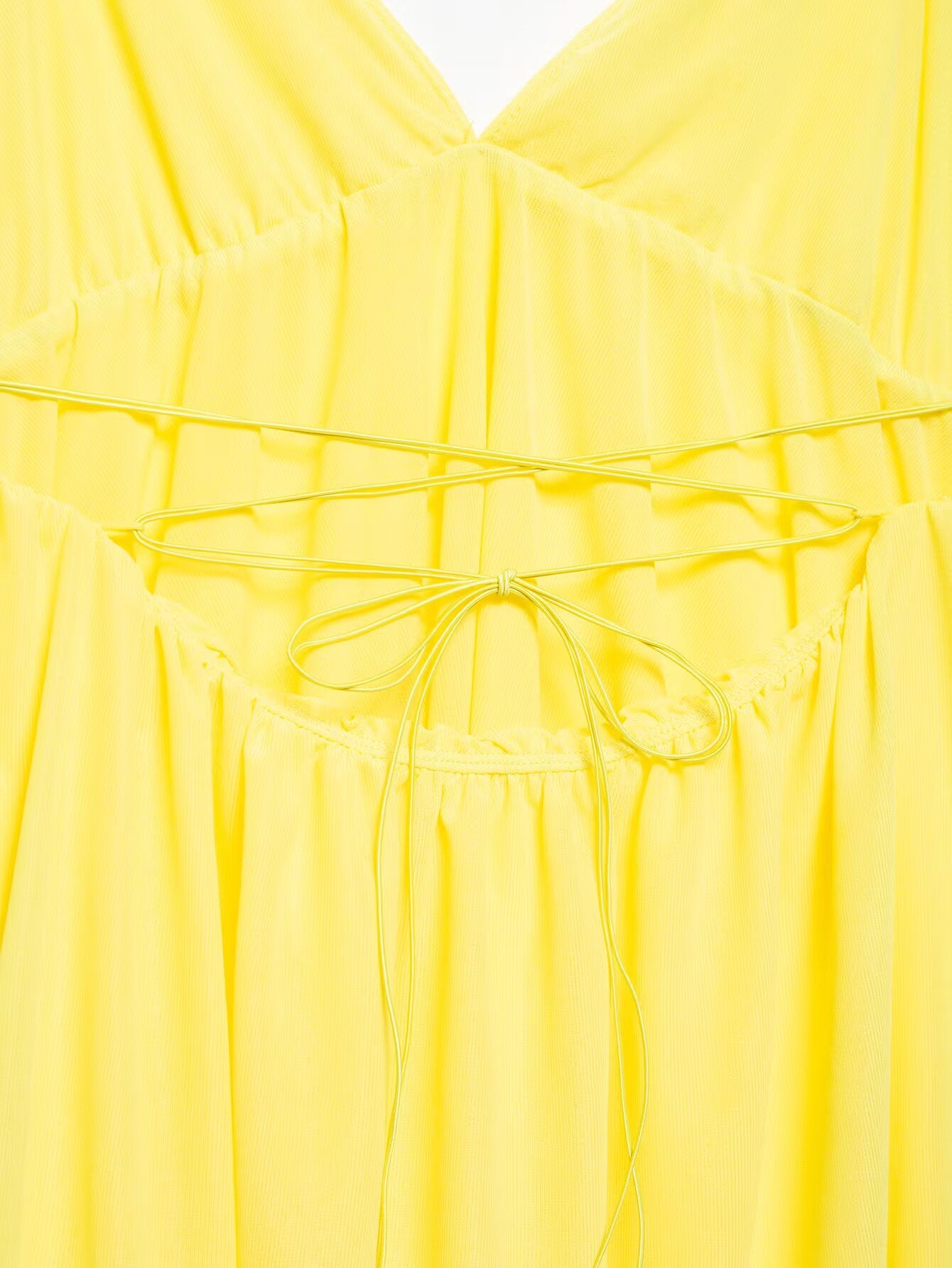 Beautiful Slim Fit High Waist v Neck Strap Backless Dress