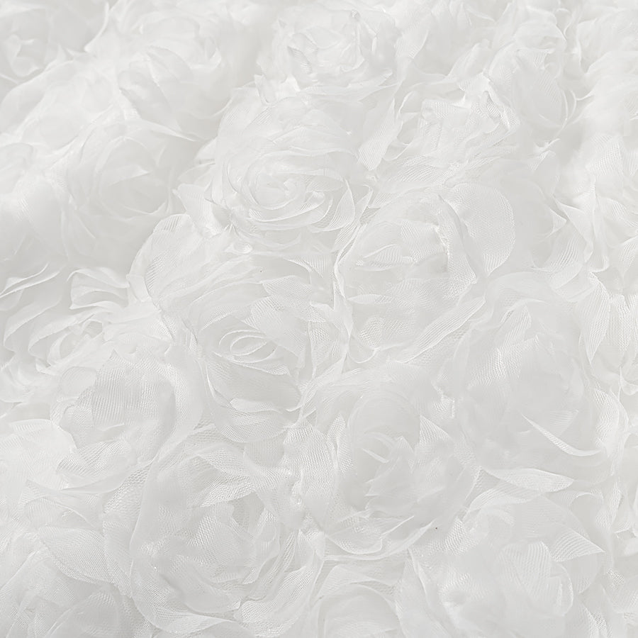 White feather boa with early spring floral three dimensional design