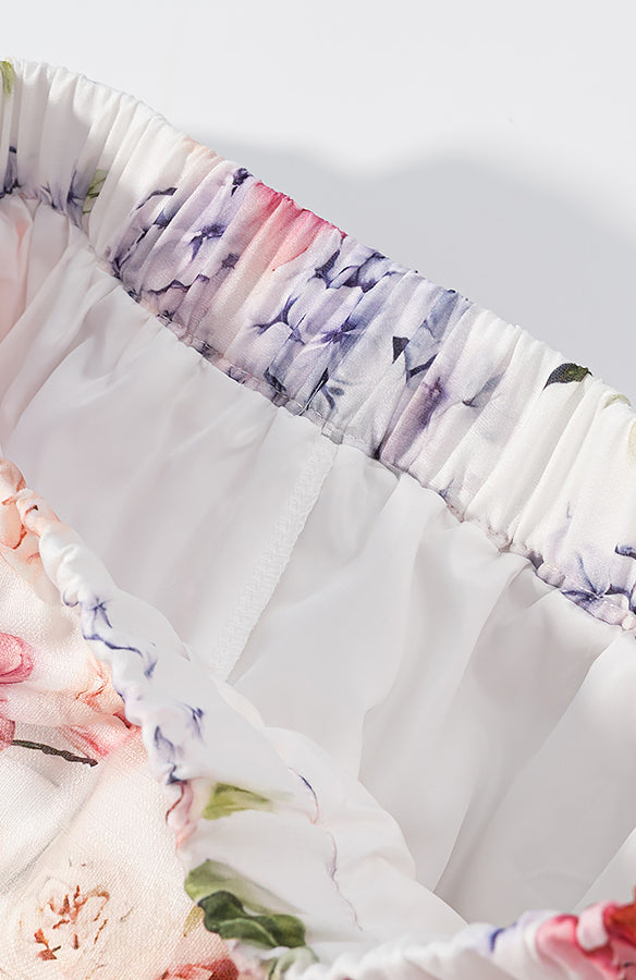 Langry fashion floral baby bassinet cover with ruffles